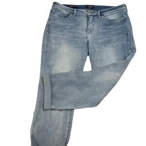 NYDJ Women’s Cropped Sheri Slim Jeans Sz 12P Stretch Rolled Bottom Soft